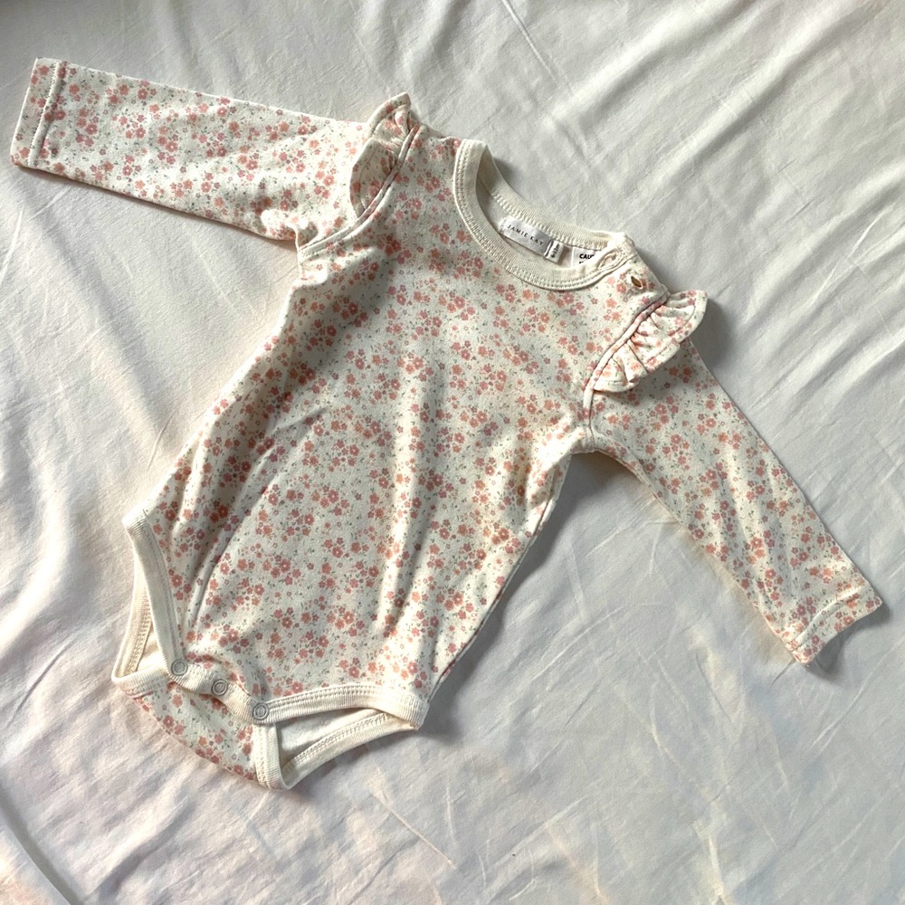 Jamie Kay Cotton Frill Bodysuit Primrose